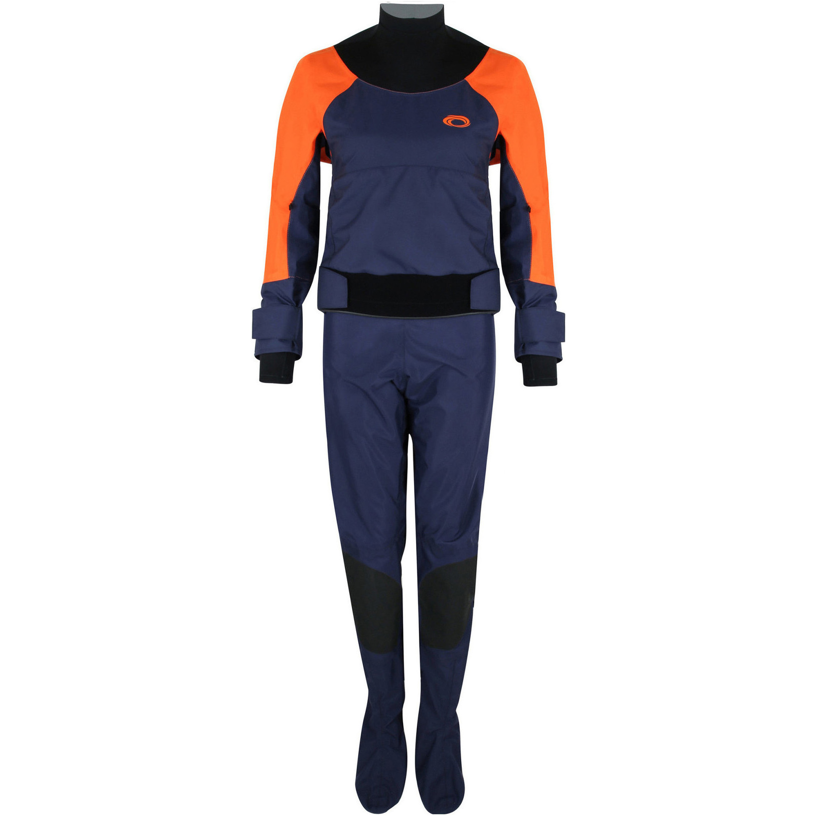 2026 Typhoon Womens Hendra Hinge Zip Drysuit 100185 - Orange / Navy